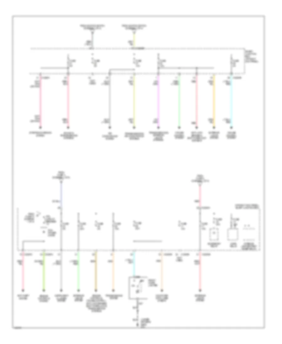 Power Distribution Wiring Diagram 2 of 2 for Mazda BSE 2004 2300