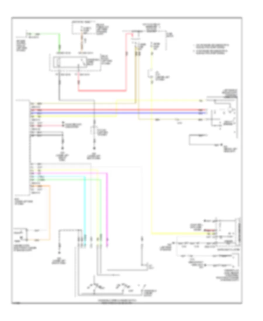 Электросхема передних стеклоочистителей дворников и омывателя лобового стекла, без Авто Система Дворника для Mazda 3 s Grand Touring 2013