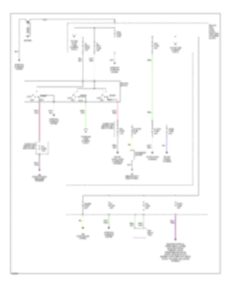 Power Distribution Wiring Diagram 1 of 2 for Mazda MX 5 Miata Limited Edition 2006