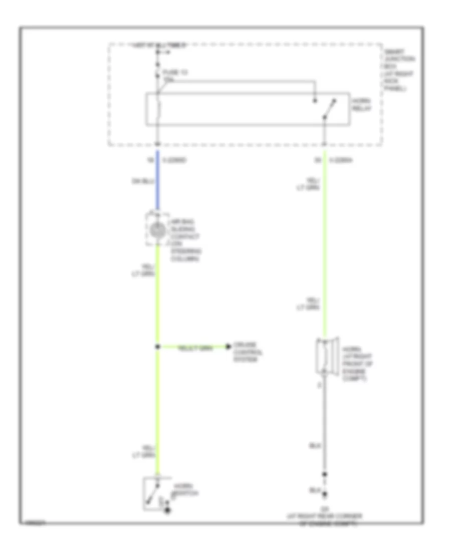 Horn Wiring Diagram for Mazda BDual Sport 2004 3000