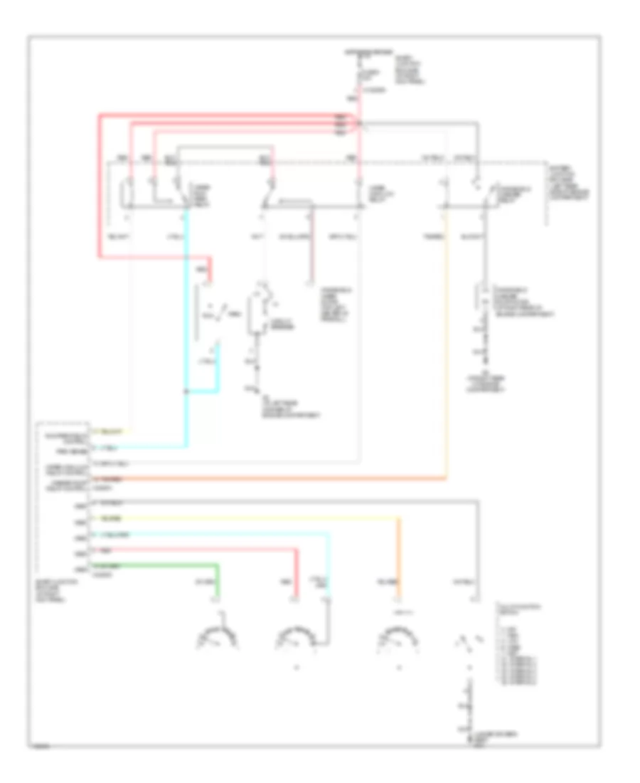 Wiper Washer Wiring Diagram for Mazda BDual Sport 2004 3000