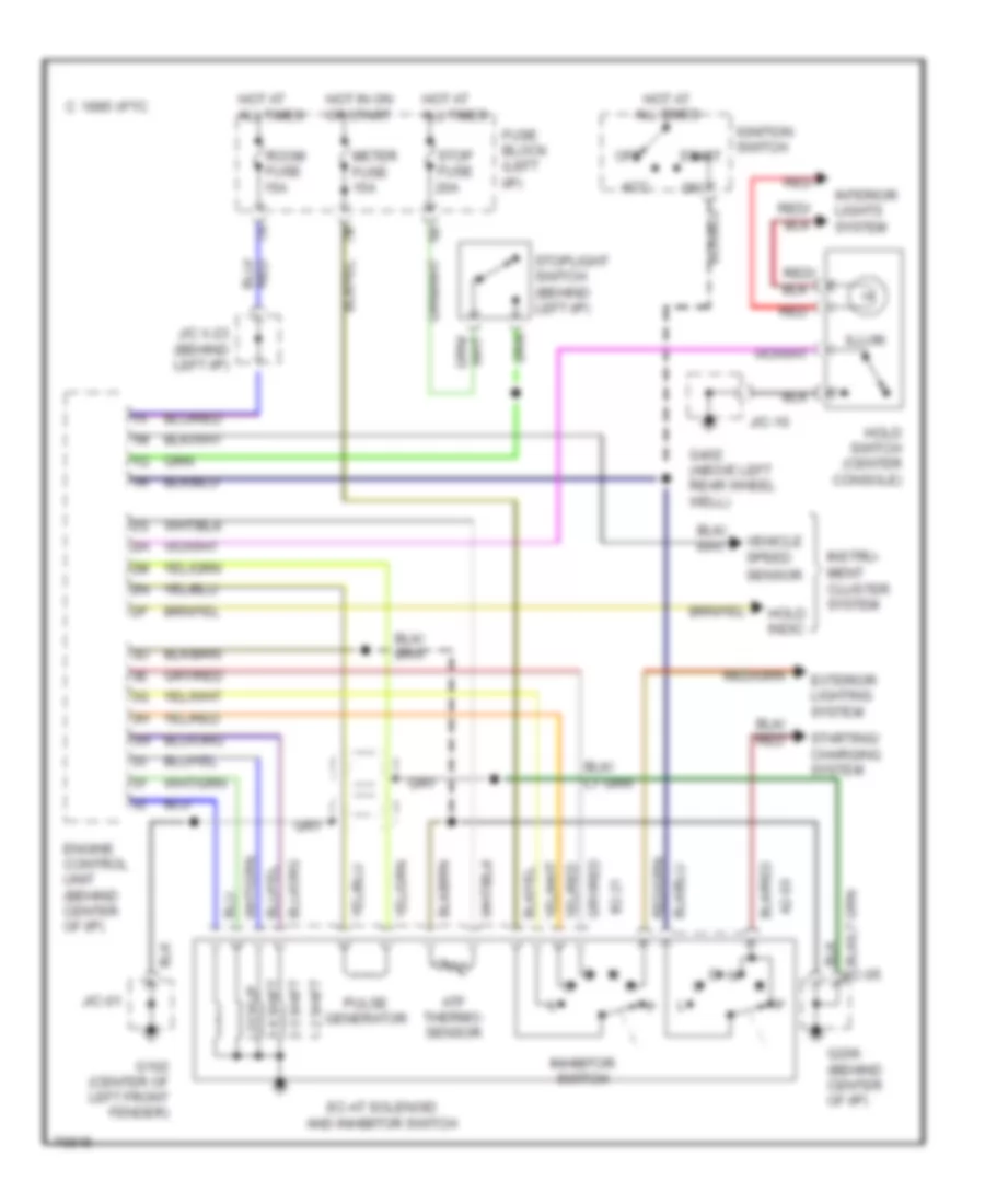 1 6L Transmission Wiring Diagram Federal for Mazda MX 3 1993