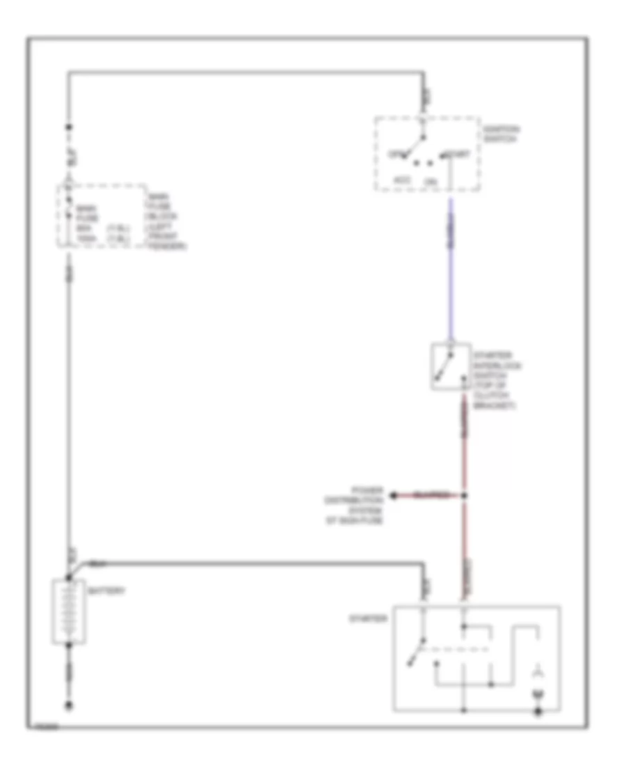 Starting Wiring Diagram M T for Mazda MX 3 GS 1993