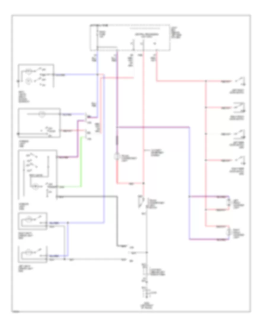 Courtesy Lamps Wiring Diagram for Mazda 626 DX 1997