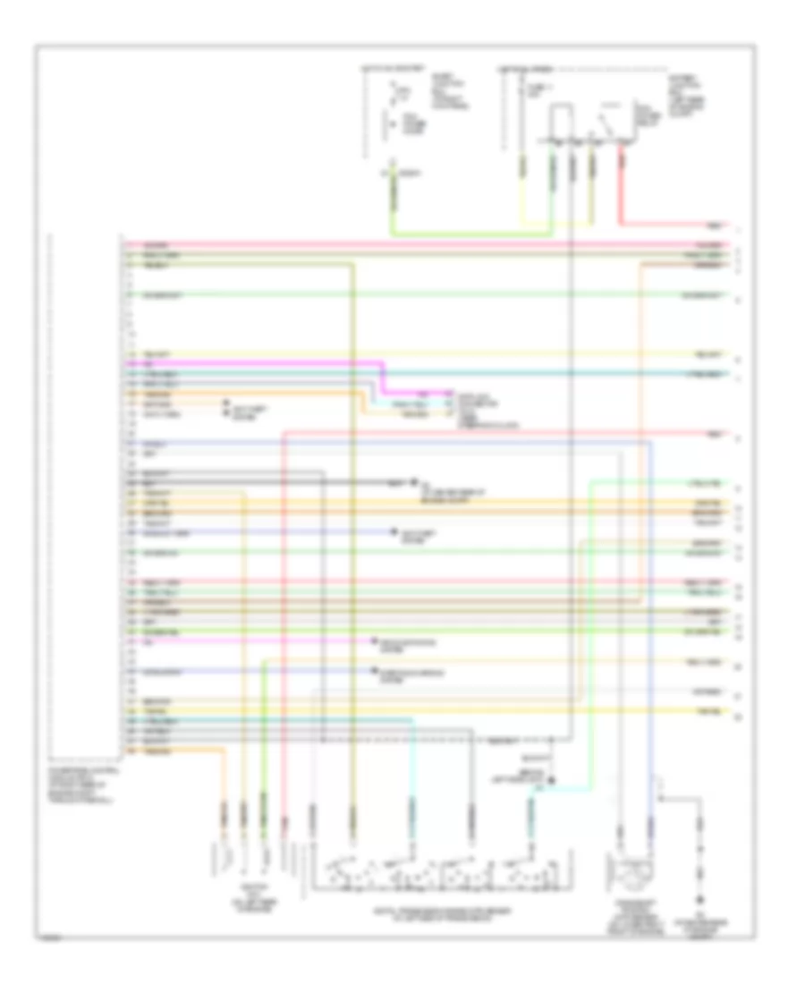 Engine Performance Wiring Diagram 1 of 4 for Mazda BDual Sport 2004 4000