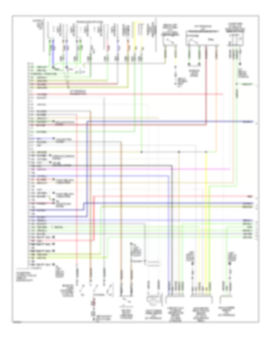 2.0L, Engine Performance Wiring Diagram, Except California (1 of 4) for Mazda 3 i 2007