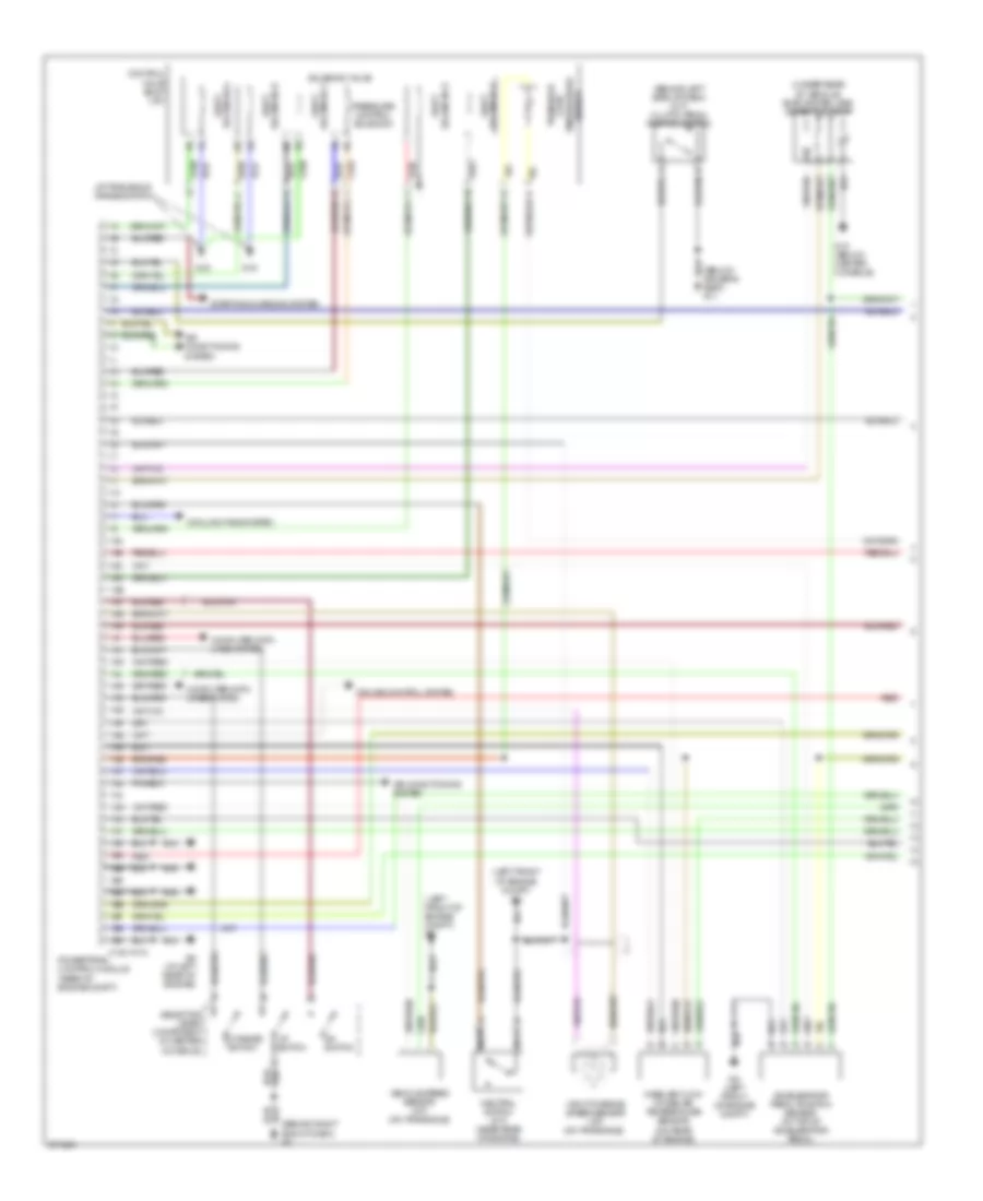 2.3L, Engine Performance Wiring Diagram, California (1 of 4) for Mazda 3 i 2007