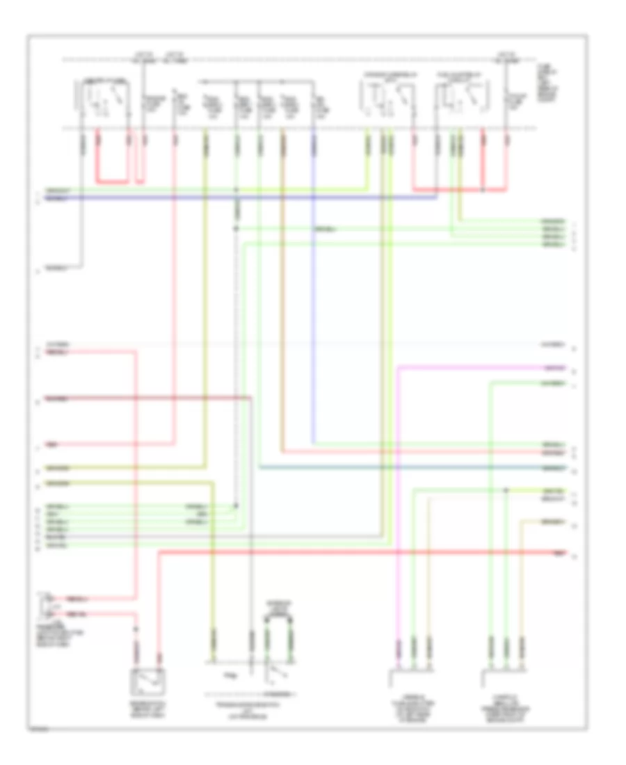 2.3L, Engine Performance Wiring Diagram, California (2 of 4) for Mazda 3 i 2007
