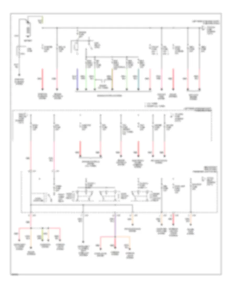 Power Distribution Wiring Diagram 1 of 3 for Mazda 3 i 2007