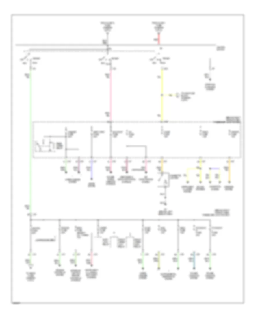 Power Distribution Wiring Diagram (3 of 3) for Mazda 3 i 2007