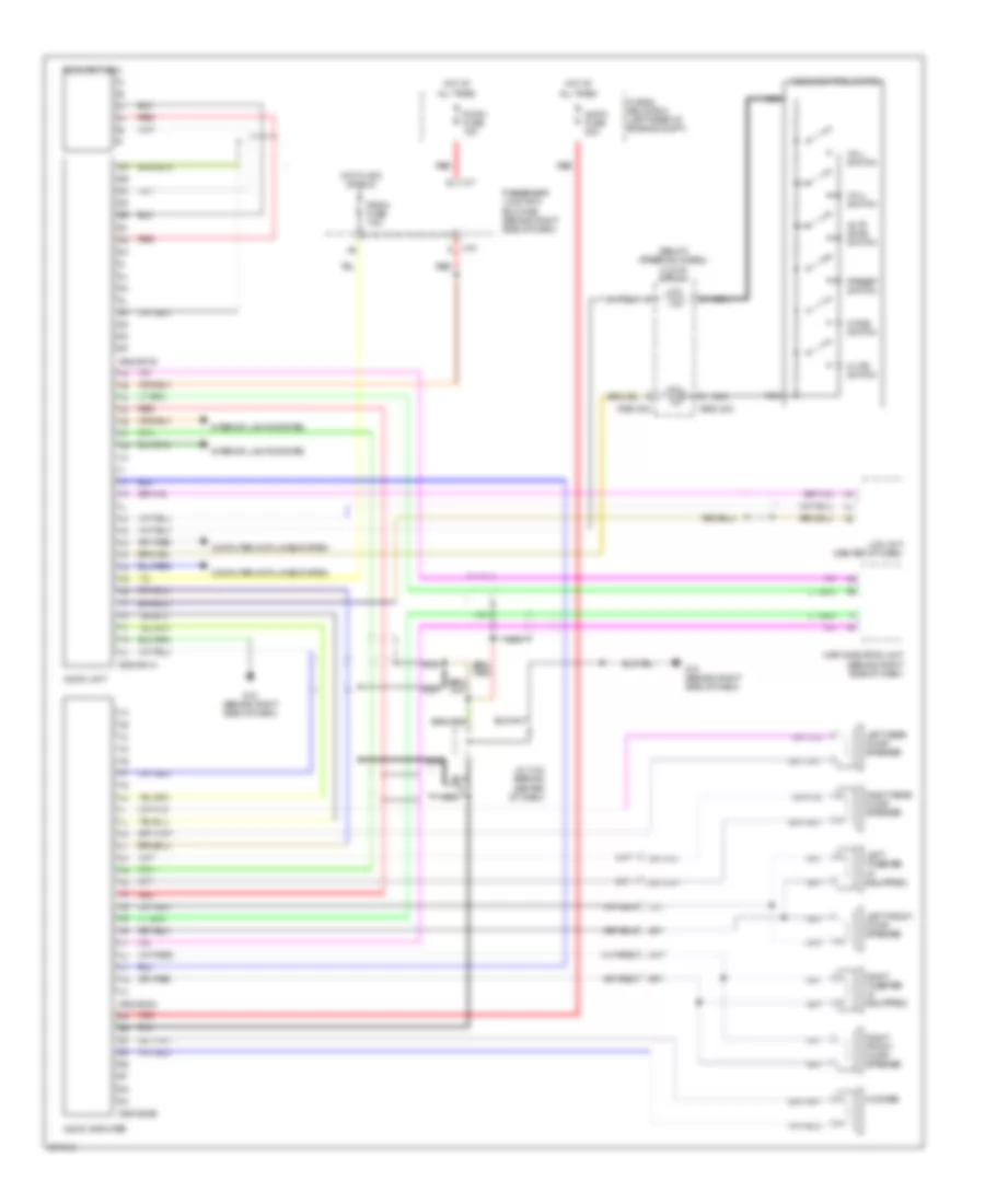 Radio Wiring Diagram, with Bose with Navigation for Mazda 3 i 2007