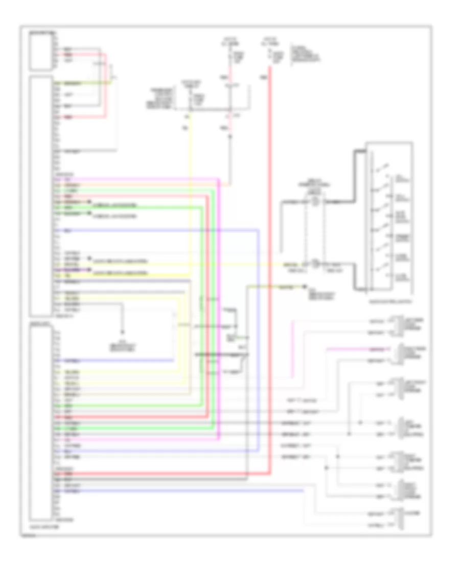 Radio Wiring Diagram, with Bose without Navigation for Mazda 3 i 2007