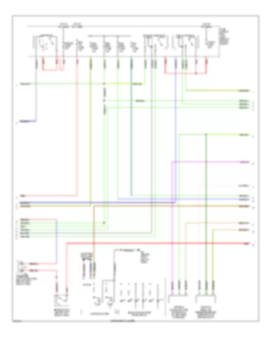 2.0L, Engine Performance Wiring Diagram, Except California (2 of 4) for Mazda 3 Mazdaspeed 2007