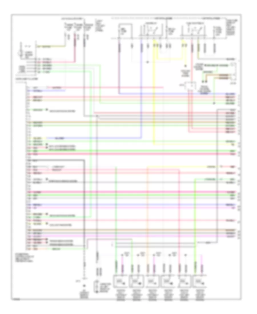 Engine Performance Wiring Diagram 1 of 3 for Mazda MPV ES 2004