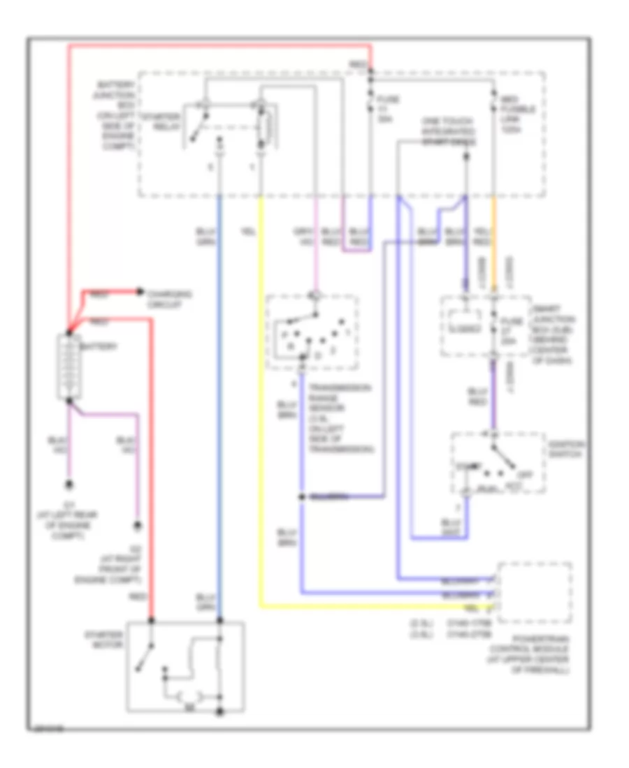 Starting Wiring Diagram A T for Mazda Tribute Hybrid Grand Touring 2008