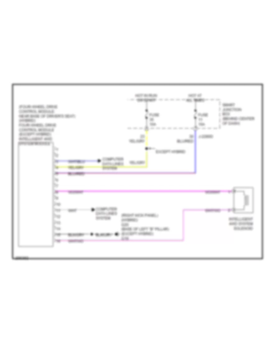 4WD Wiring Diagram for Mazda Tribute Hybrid Grand Touring 2008