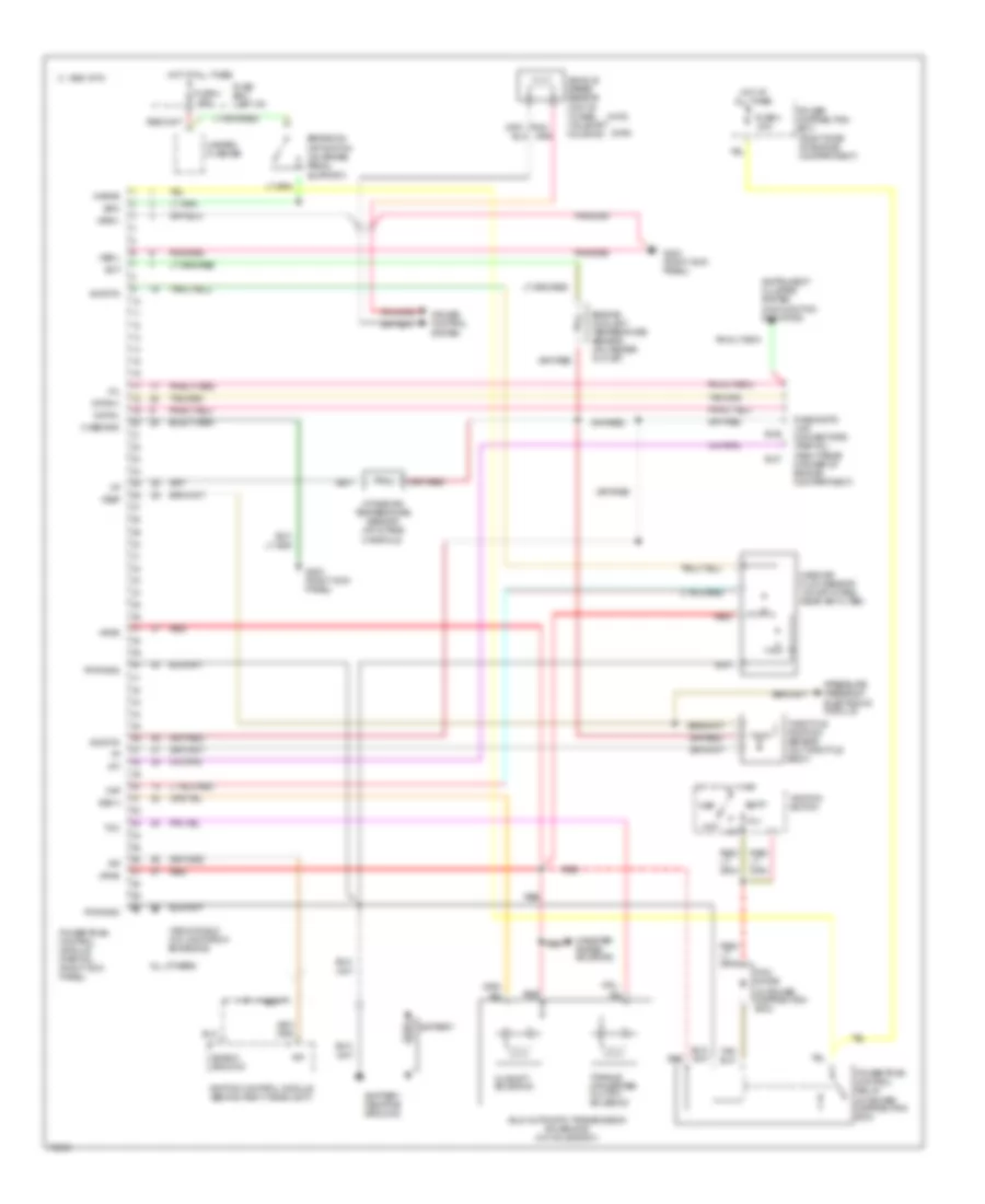 Transmission Wiring Diagram for Mazda Navajo LX 1993