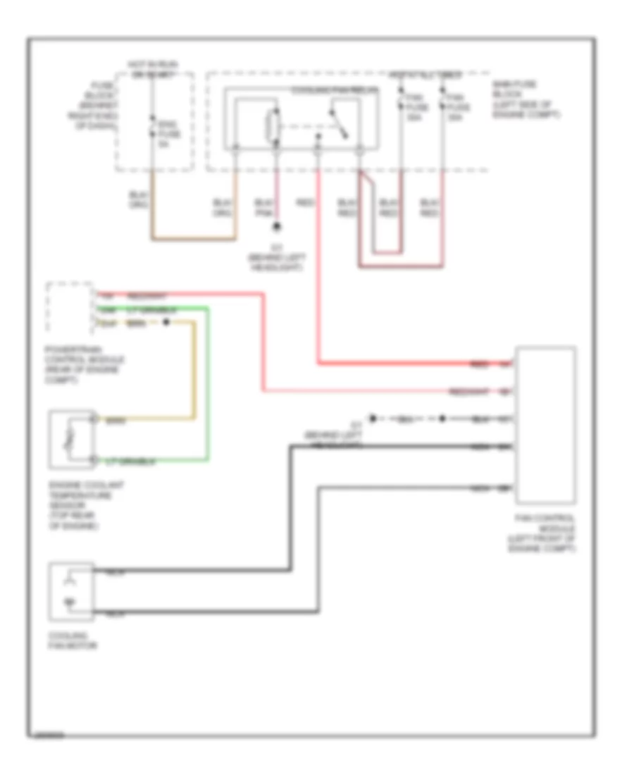 Cooling Fan Wiring Diagram for Mazda 5 Grand Touring 2007