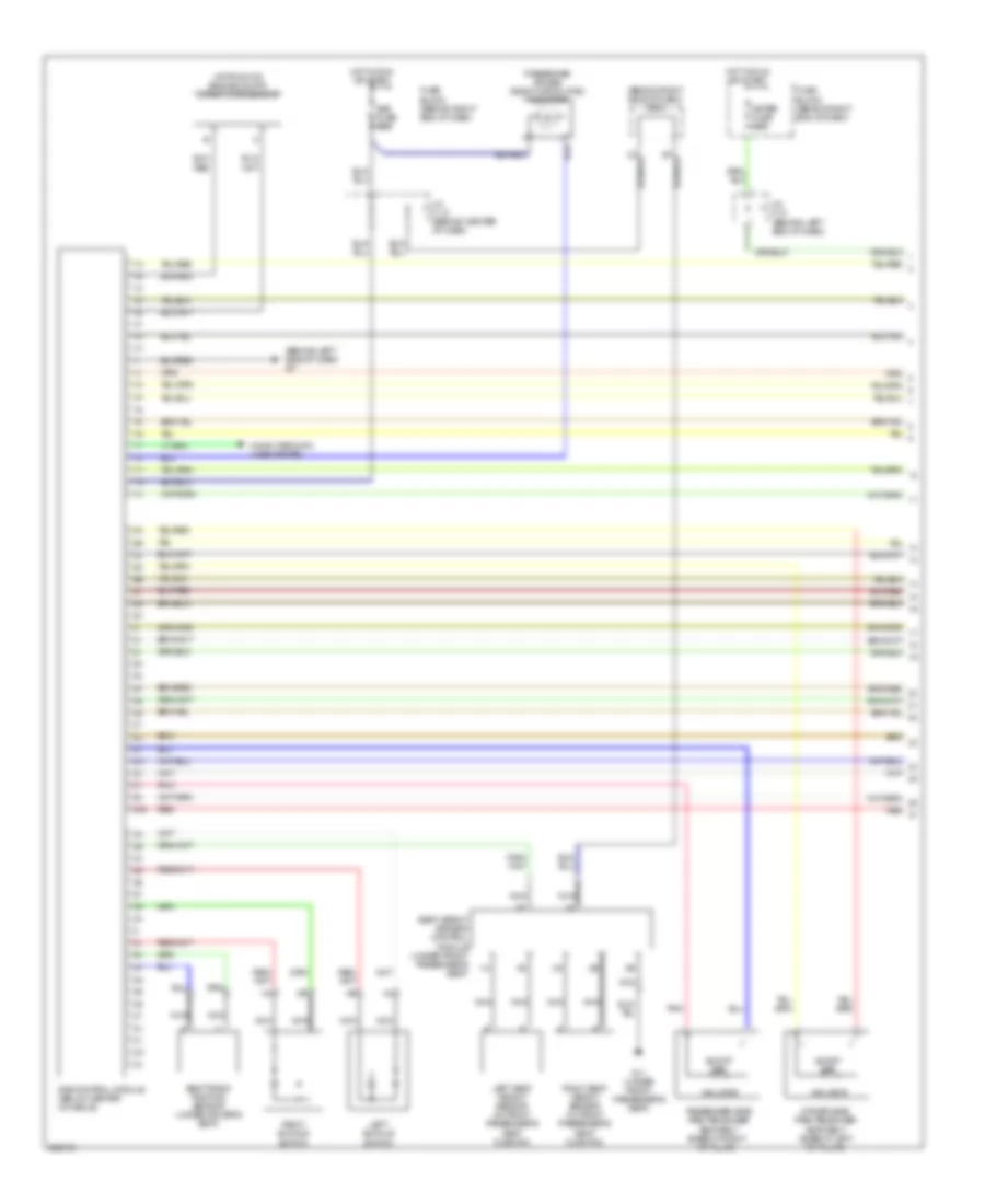 Supplemental Restraints Wiring Diagram 1 of 2 for Mazda 5 Grand Touring 2007