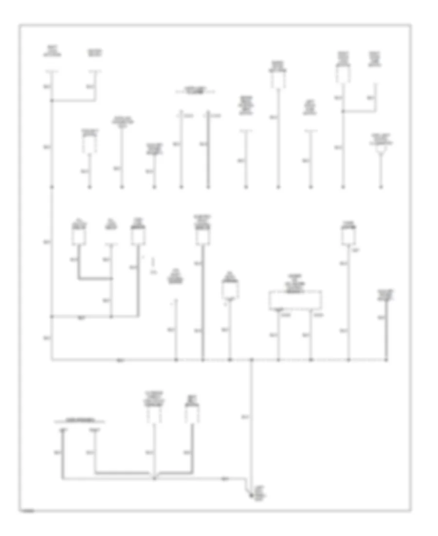 Ground Distribution Wiring Diagram 3 of 3 for Mazda BSX 2000 2500