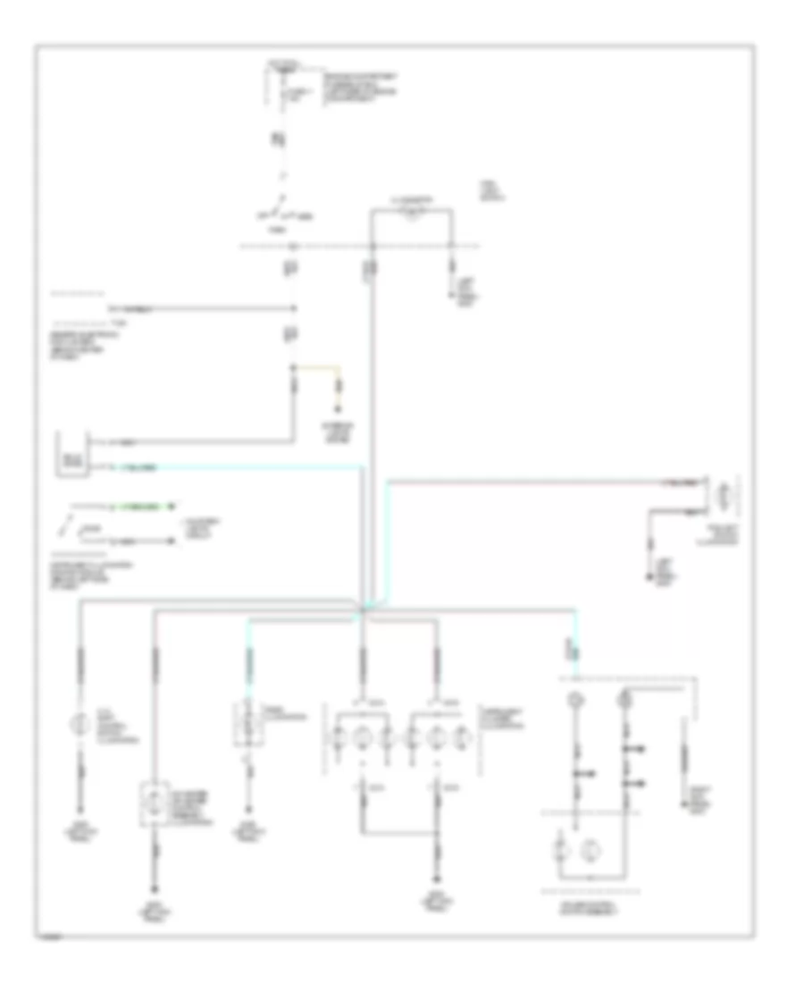 Instrument Illumination Wiring Diagram, without RemoteKeyless Entry for Mazda B2500 SX 2000