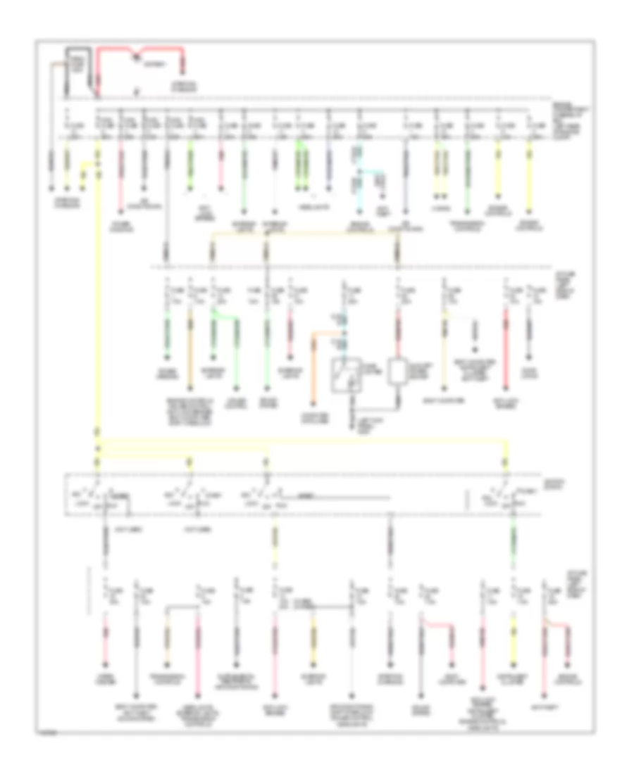 Power Distribution Wiring Diagram for Mazda BSX 2000 2500