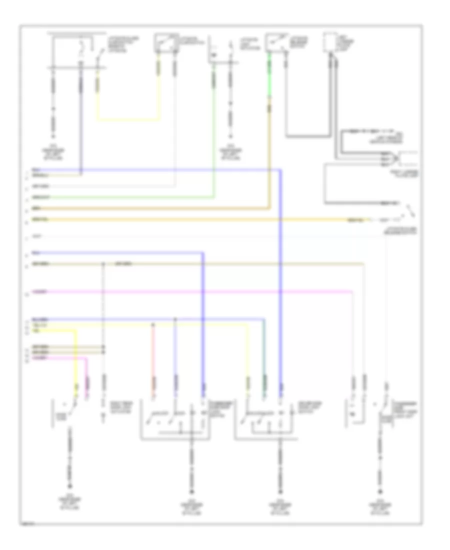 Forced Entry Wiring Diagram, Except Hybrid (2 of 2) for Mazda Tribute i Grand Touring 2008