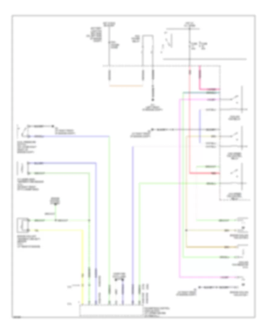 Cooling Fan Wiring Diagram Except Hybrid for Mazda Tribute i Grand Touring 2008