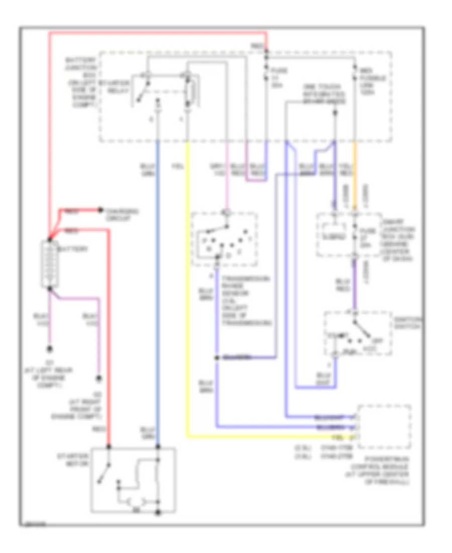 Starting Wiring Diagram A T for Mazda Tribute i Grand Touring 2008