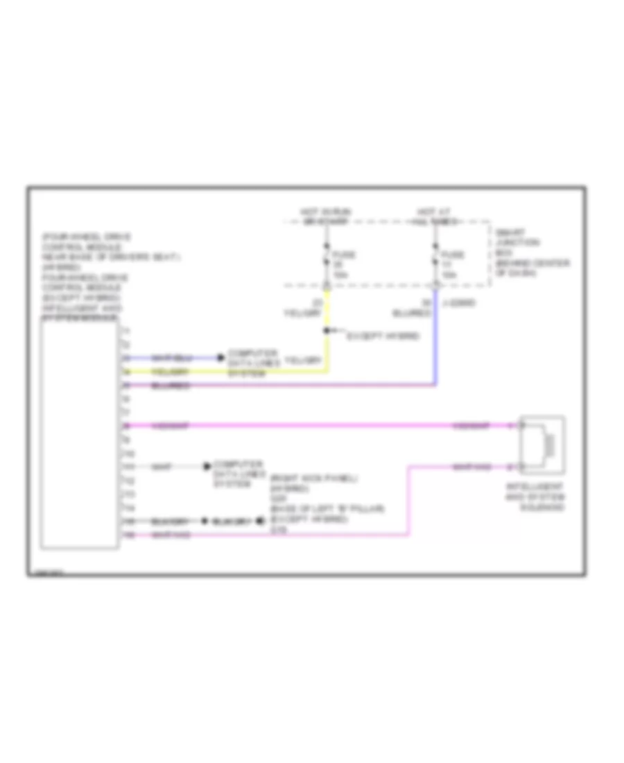 4WD Wiring Diagram for Mazda Tribute i Grand Touring 2008