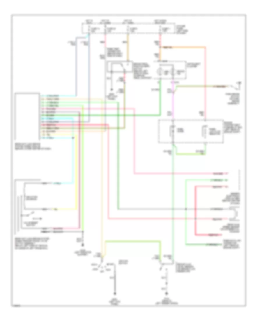 Rear Wheel ABS Wiring Diagram for Mazda BSE 2000 3000