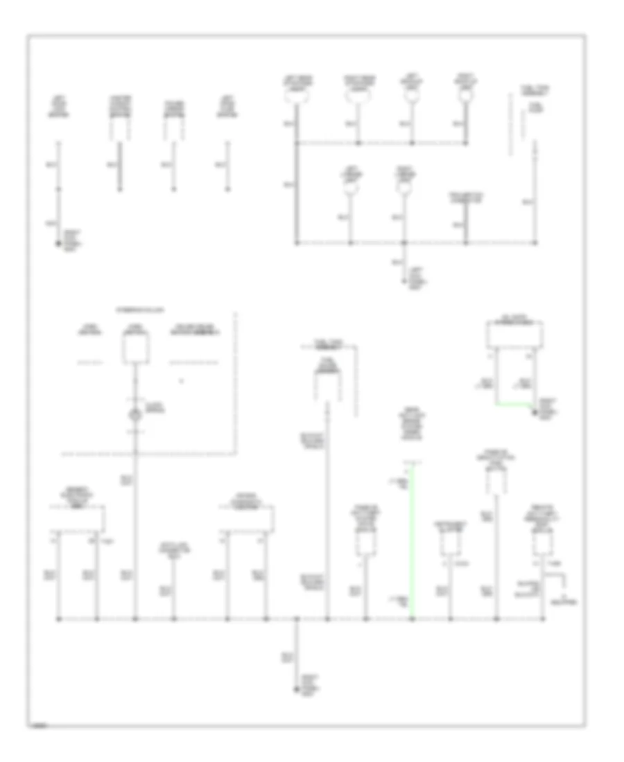 Ground Distribution Wiring Diagram (2 of 3) for Mazda B3000 SE 2000