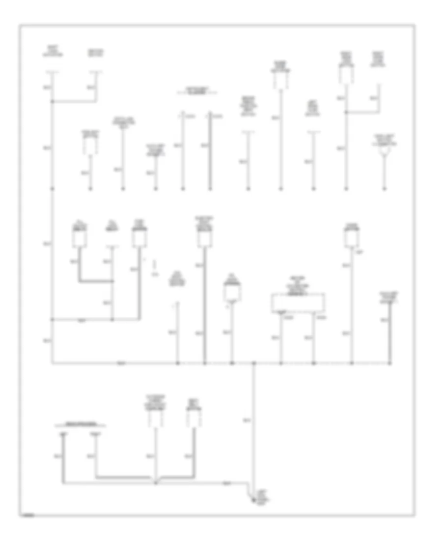 Ground Distribution Wiring Diagram 3 of 3 for Mazda BSE 2000 3000