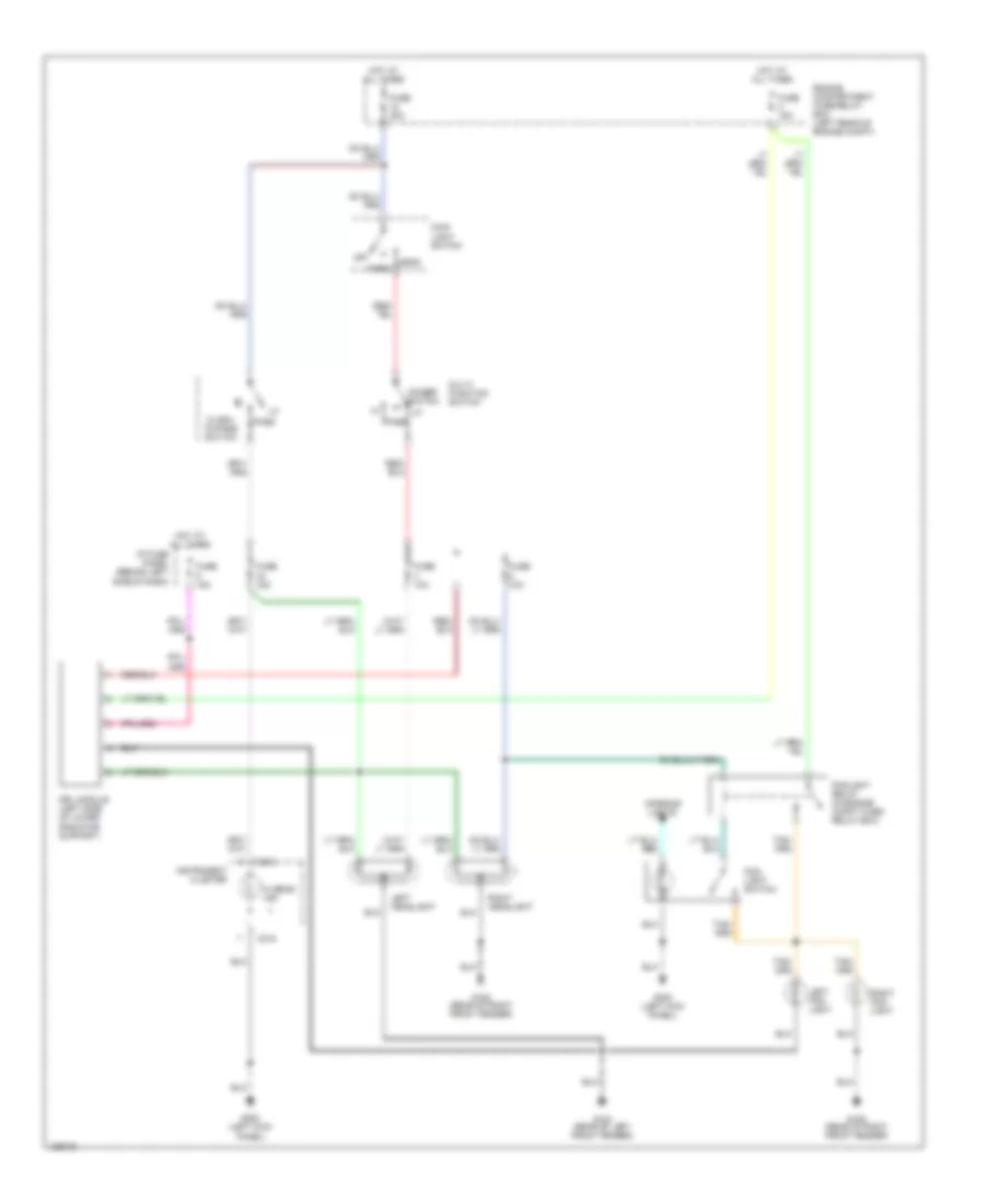 Headlight Wiring Diagram with DRL for Mazda BSE 2000 3000