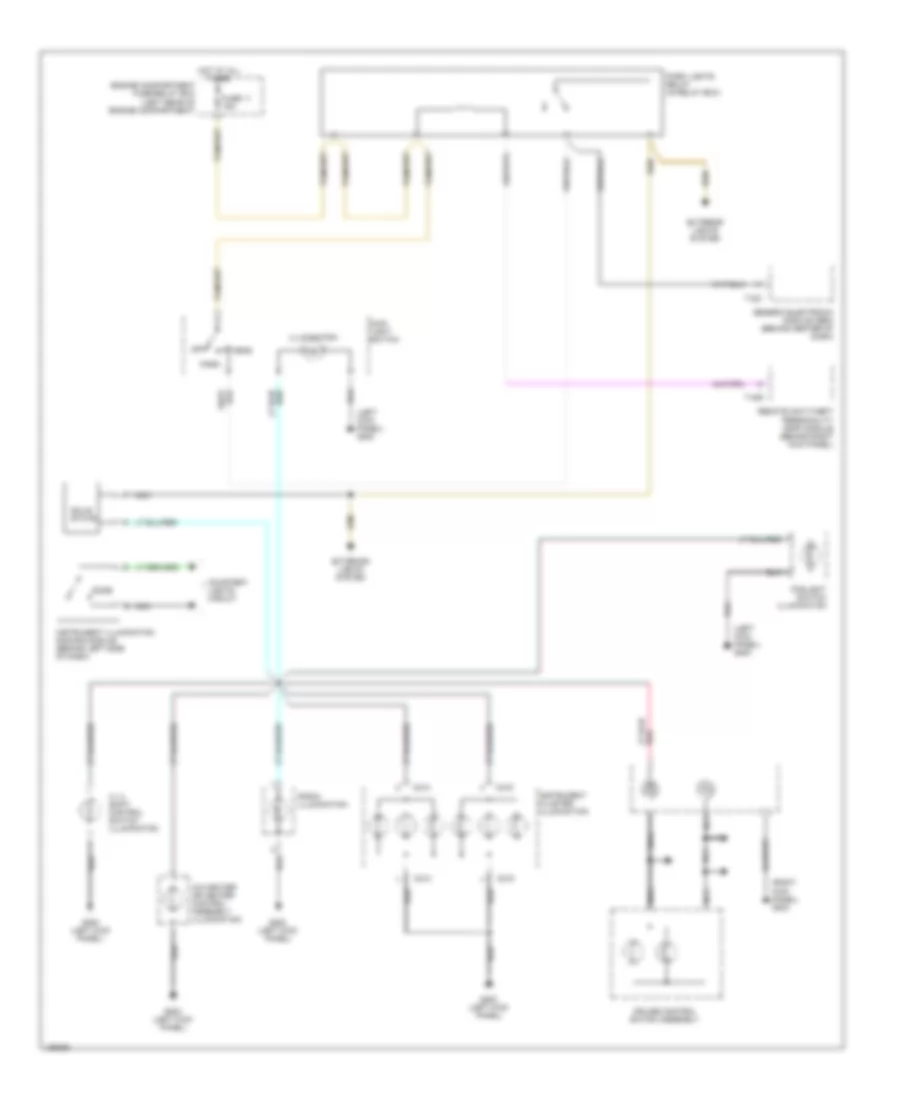 Instrument Illumination Wiring Diagram, with RemoteKeyless Entry for Mazda B3000 SE 2000