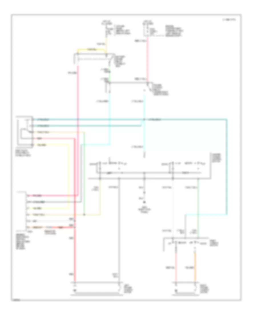 Power Window Wiring Diagram for Mazda B3000 SE 2000