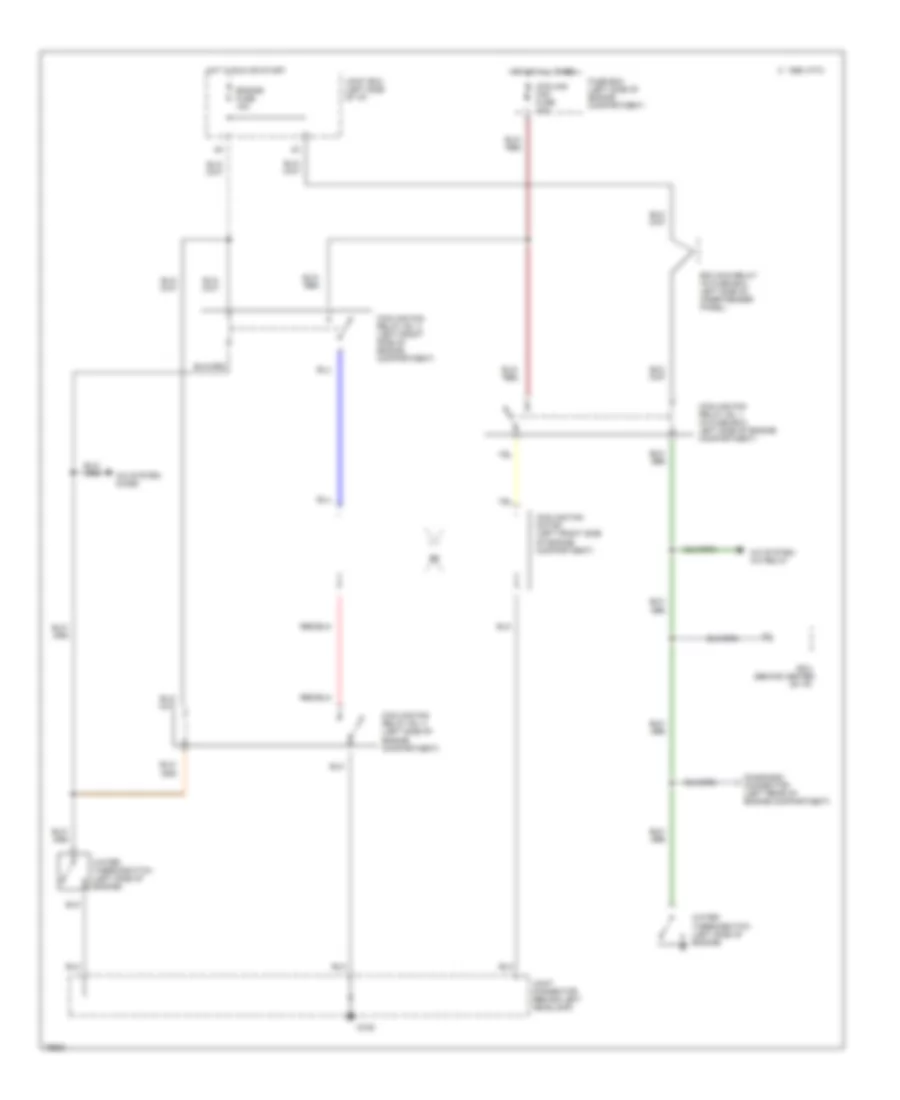 Cooling Fan Wiring Diagram A T for Mazda Protege LX 1993