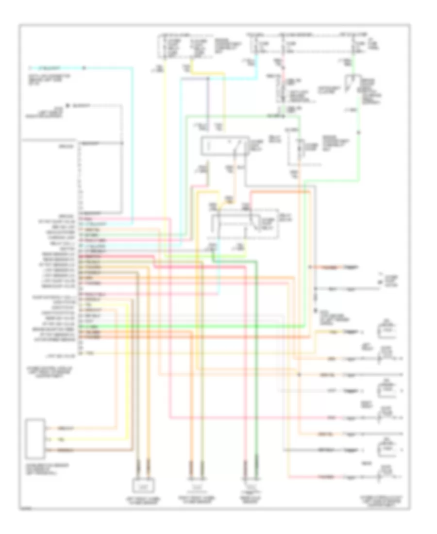 All Wheel ABS Wiring Diagram for Mazda BSE 1997 4000