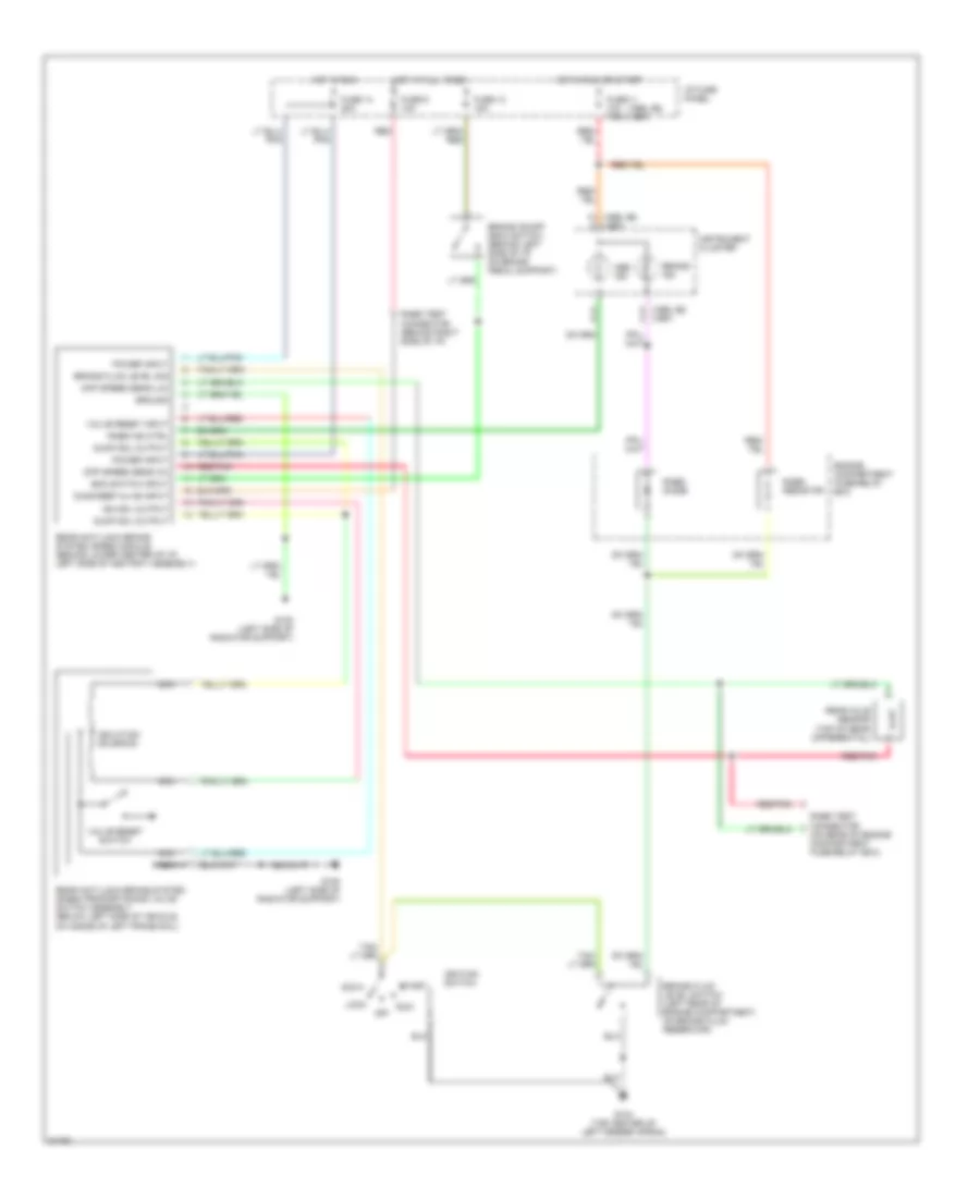 Rear Wheel ABS Wiring Diagram for Mazda BSE 1997 4000