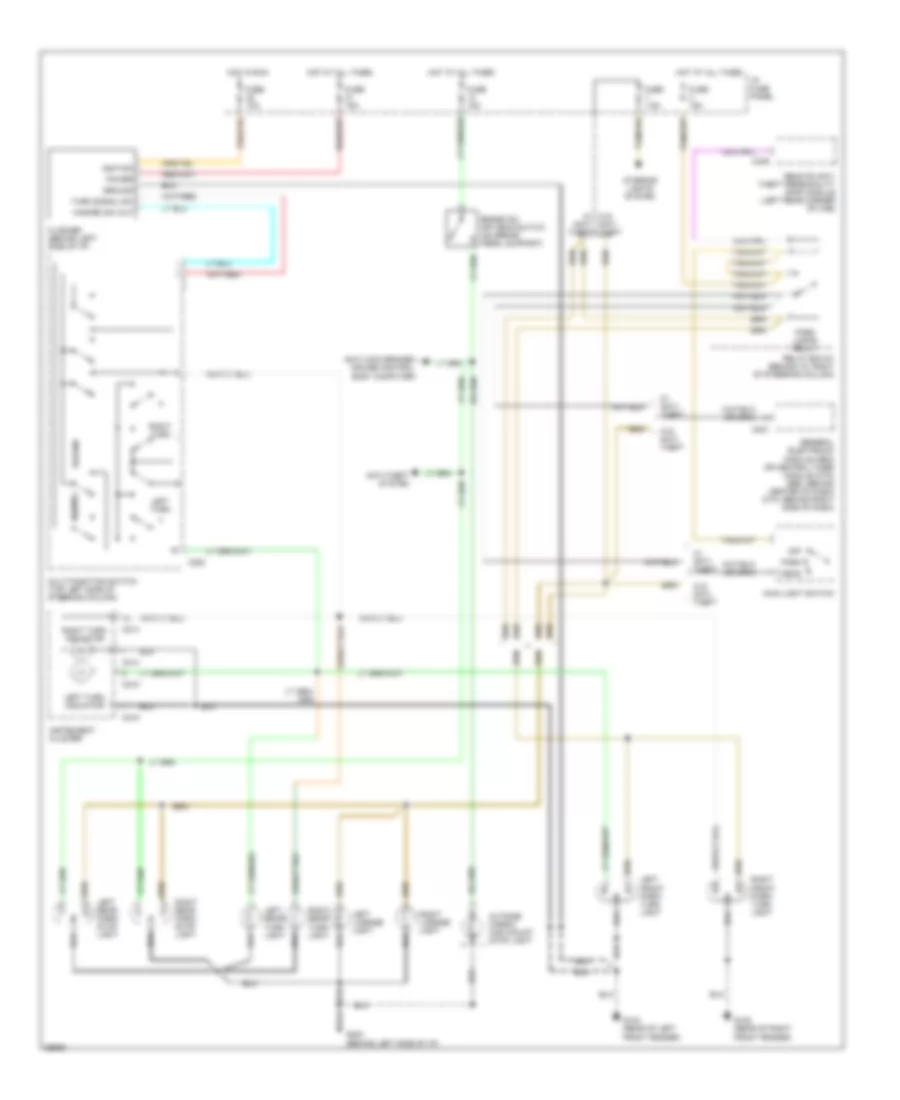 Exterior Lamps Wiring Diagram for Mazda BSE 1997 4000