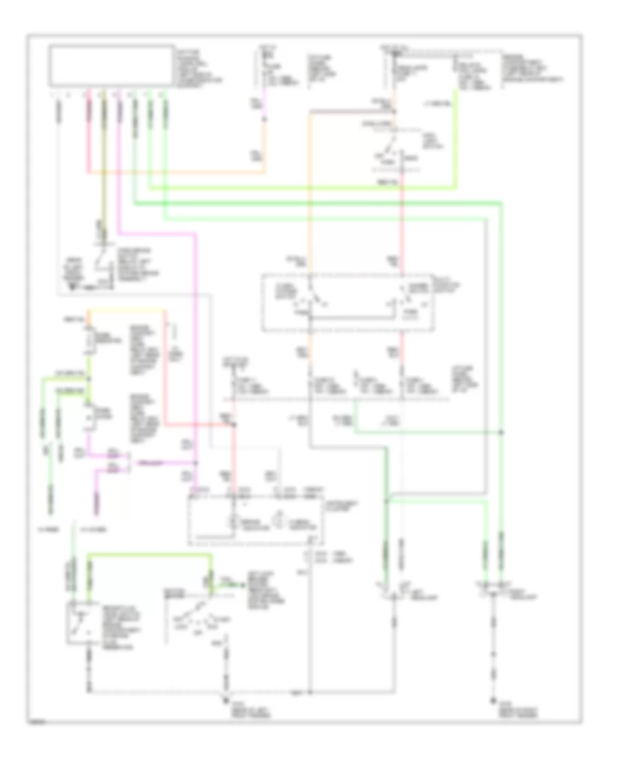 Headlight Wiring Diagram with DRL for Mazda BSE 1997 4000