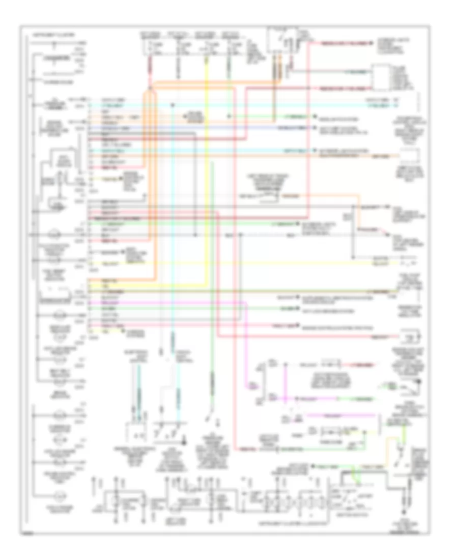 Instrument Cluster Wiring Diagram for Mazda BSE 1997 4000