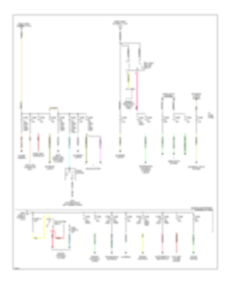 Power Distribution Wiring Diagram (2 of 2) for Mazda B4000 SE 1997