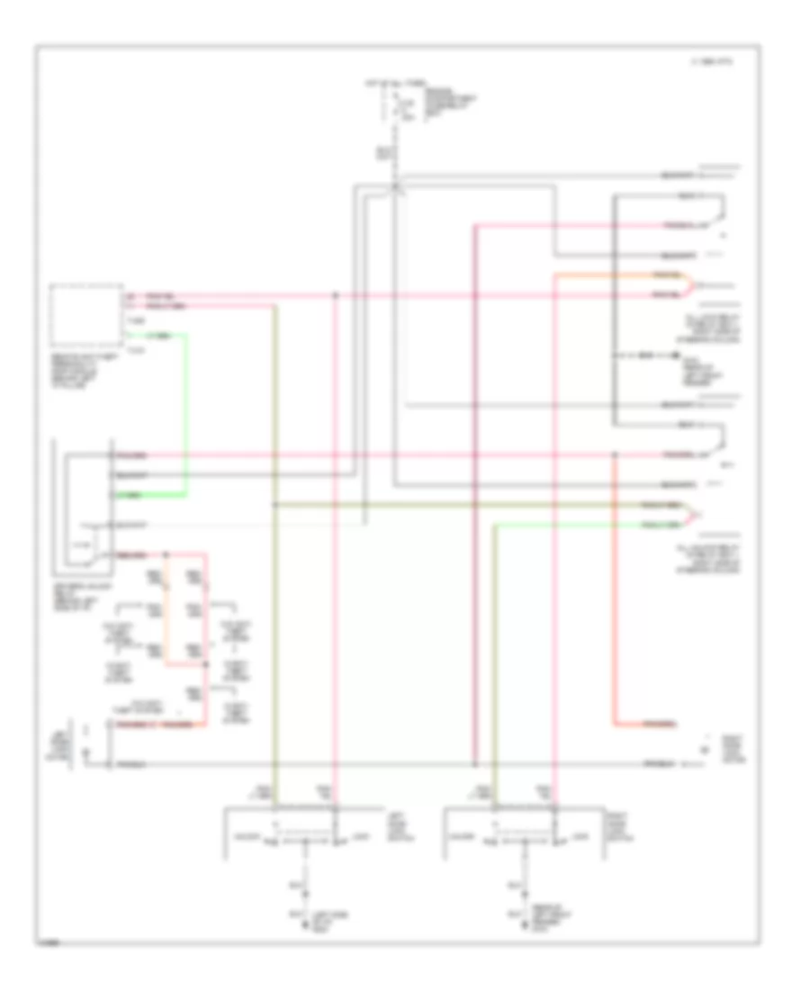 Power Door Lock Wiring Diagram for Mazda B4000 SE 1997