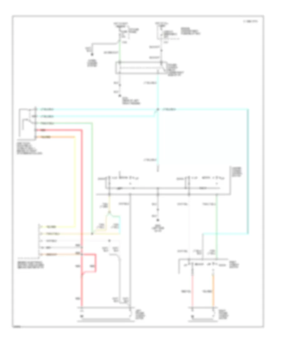 Power Window Wiring Diagram for Mazda B4000 SE 1997