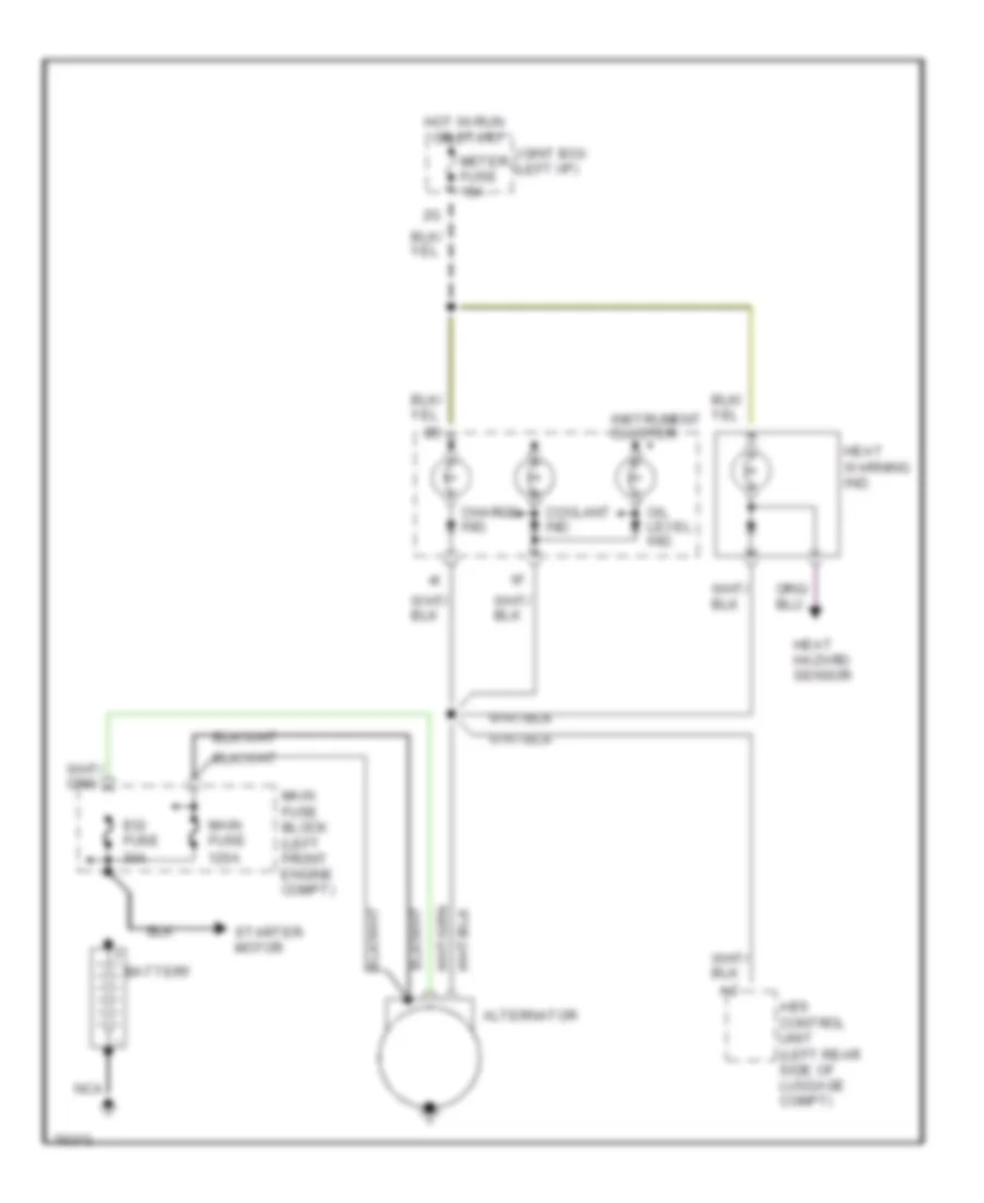 Charging Wiring Diagram for Mazda RX 7 1993