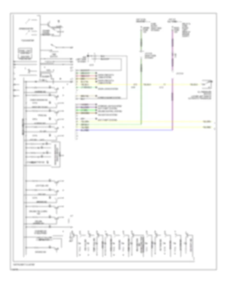 Instrument Cluster Wiring Diagram 1 of 2 for Mazda 5 Grand Touring 2013