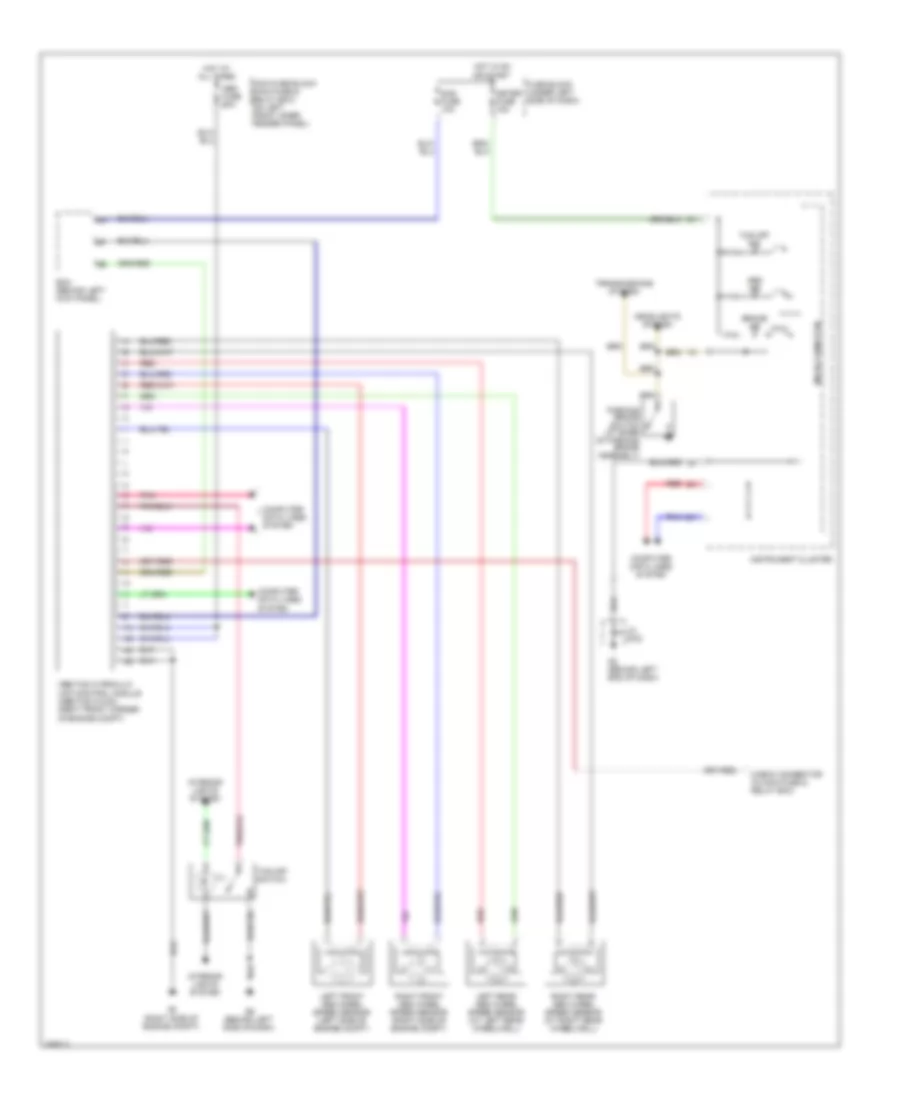 Anti lock Brakes Wiring Diagram without Dynamic Stability Control for Mazda 6 i 2007