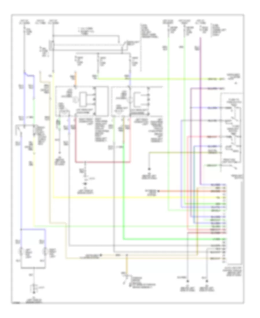 Headlights Wiring Diagram with DRL for Mazda 6 i 2007