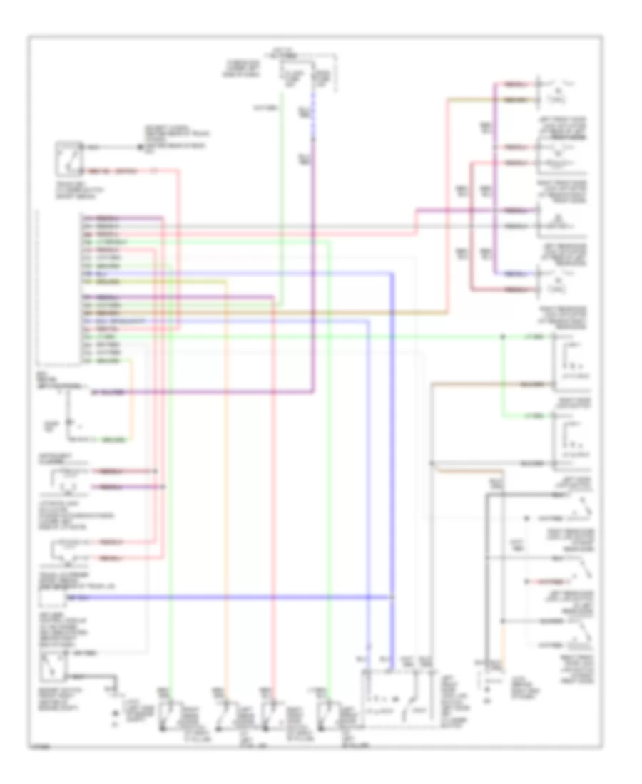 Door Lock Wiring Diagram for Mazda 6 i 2007